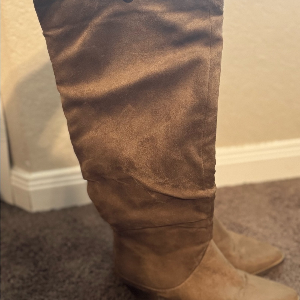 Cato Brown Heeled Boots